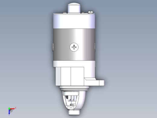 汽车起动机sw18可编辑俯视缩略图