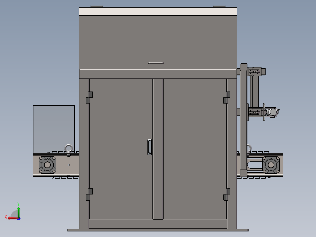 称重功能重载型板链线（sw19可编辑+工程图）后视图