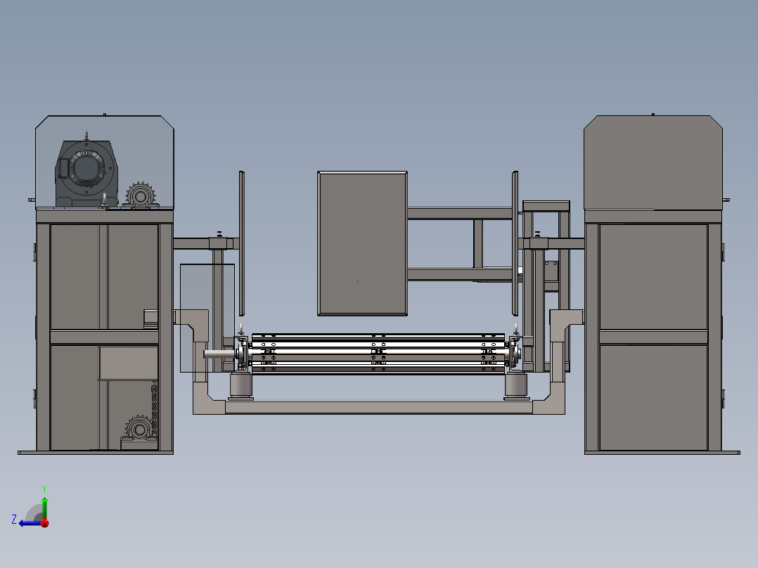 称重功能重载型板链线（sw19可编辑+工程图）右视图