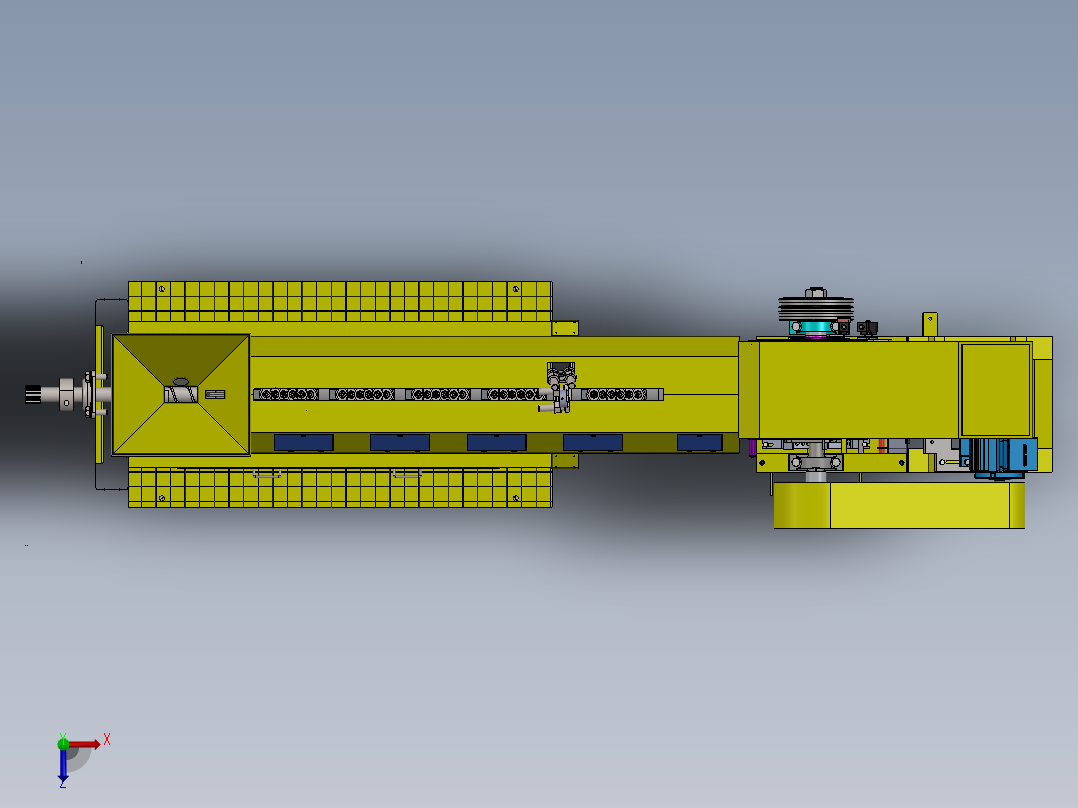 自动粉碎研磨一体化设备sw17可编辑俯视图