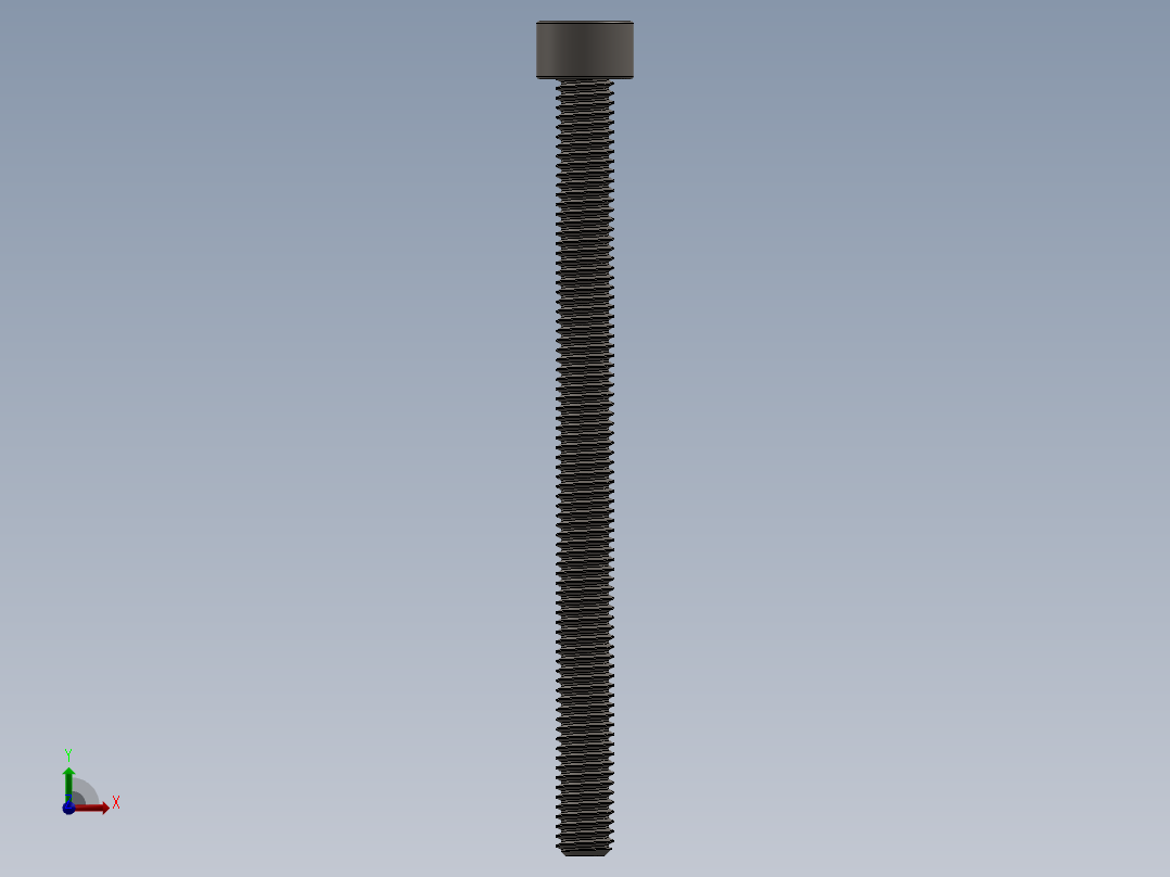 Screw_DIN_912_M6x80F_A2.SLDPRT公制内六角螺钉前视图