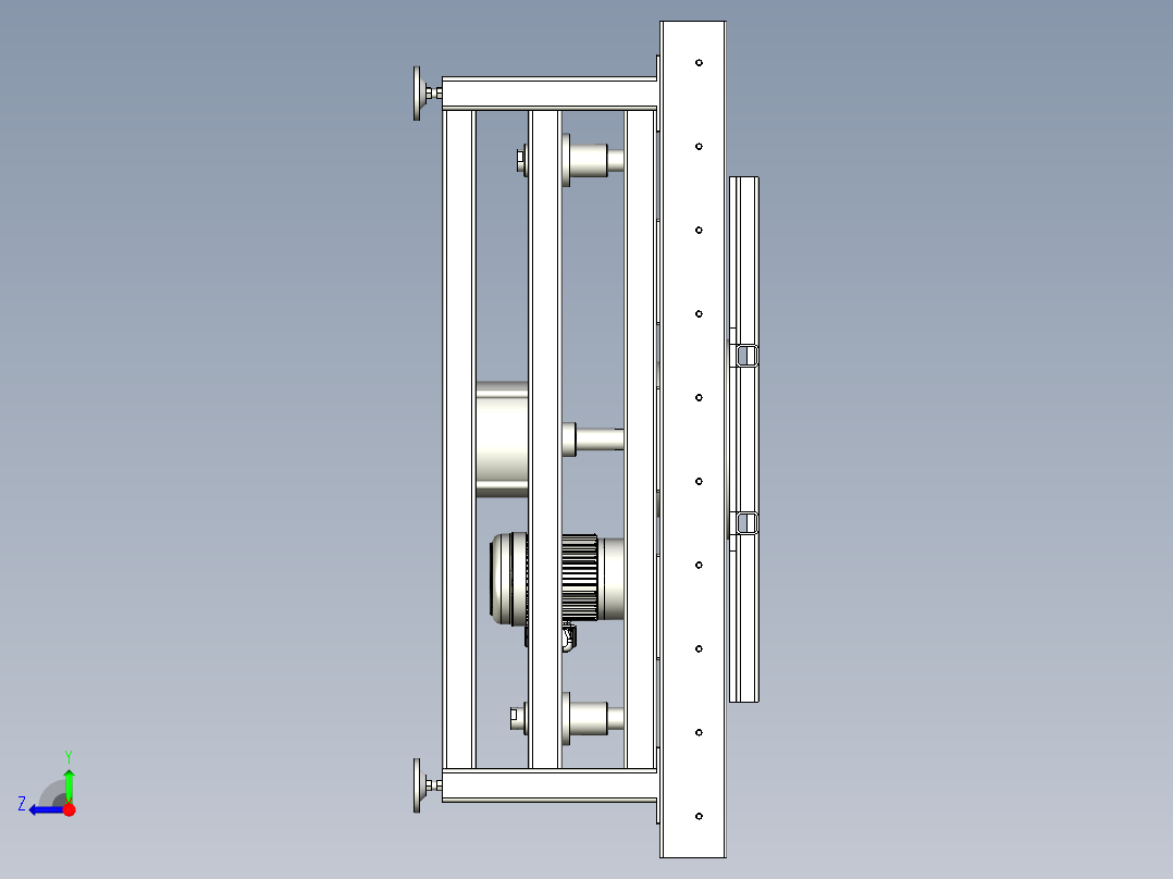 重载顶升旋转右视图