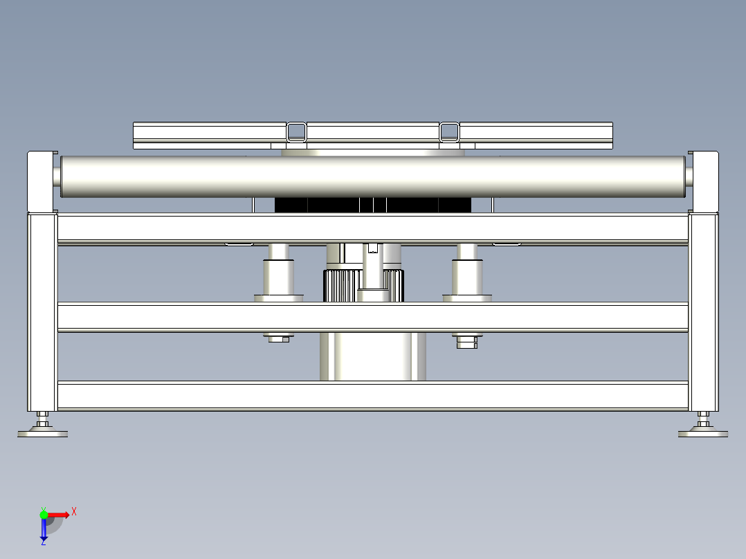 重载顶升旋转俯视图
