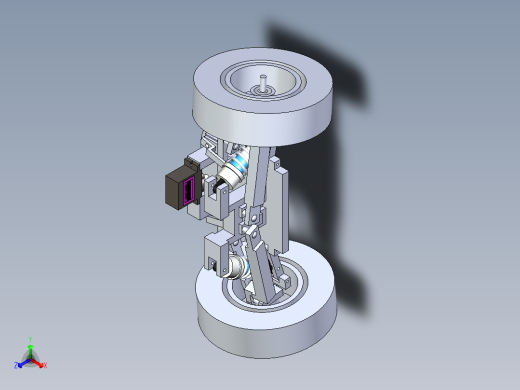 B2004008-遥控车前悬架正等轴测缩略图