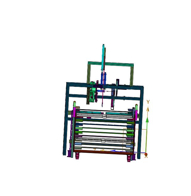 海带成排垂直夹苗的装置