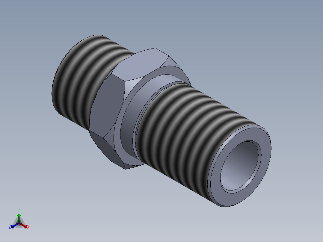 SAE-法兰正等轴测图