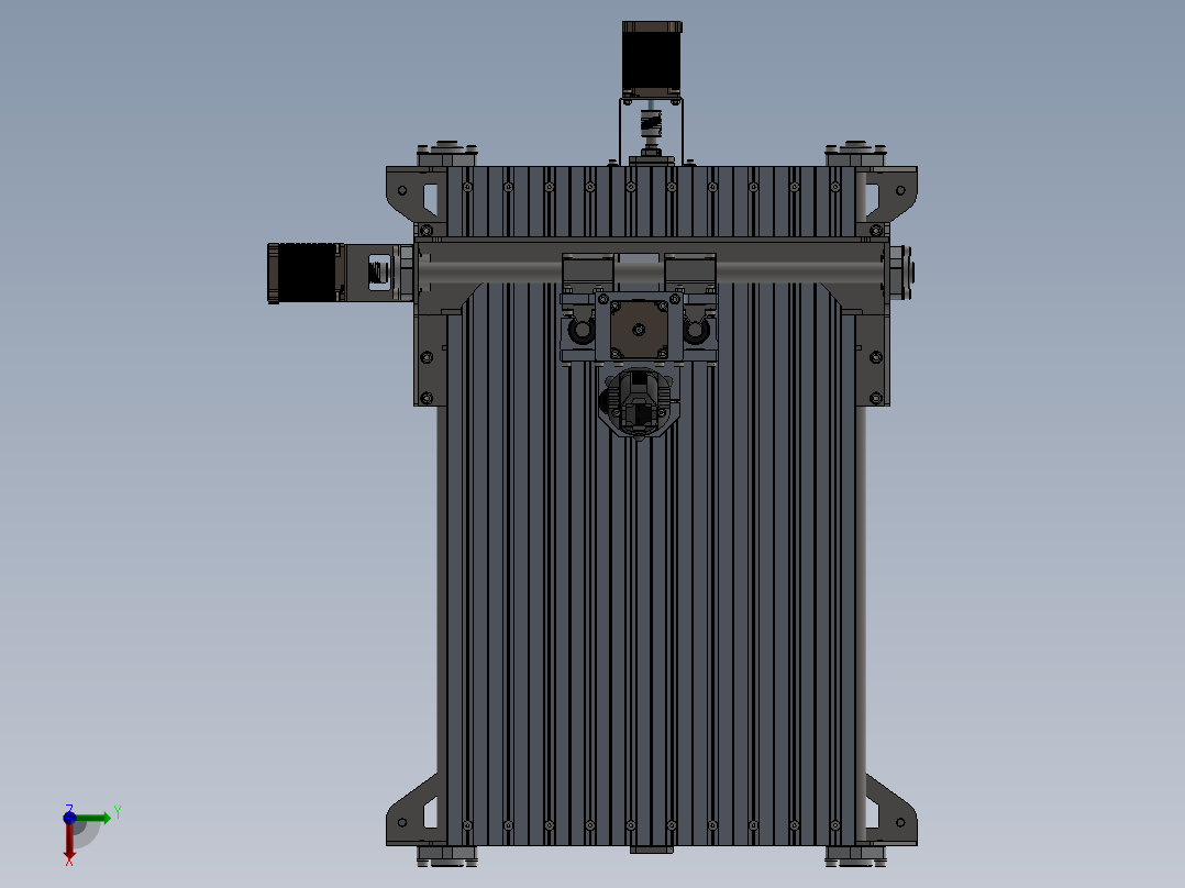 迷你数控雕铣机俯视图