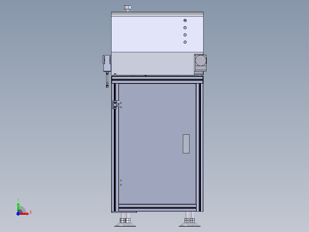 单线叠板机_x_t前视图