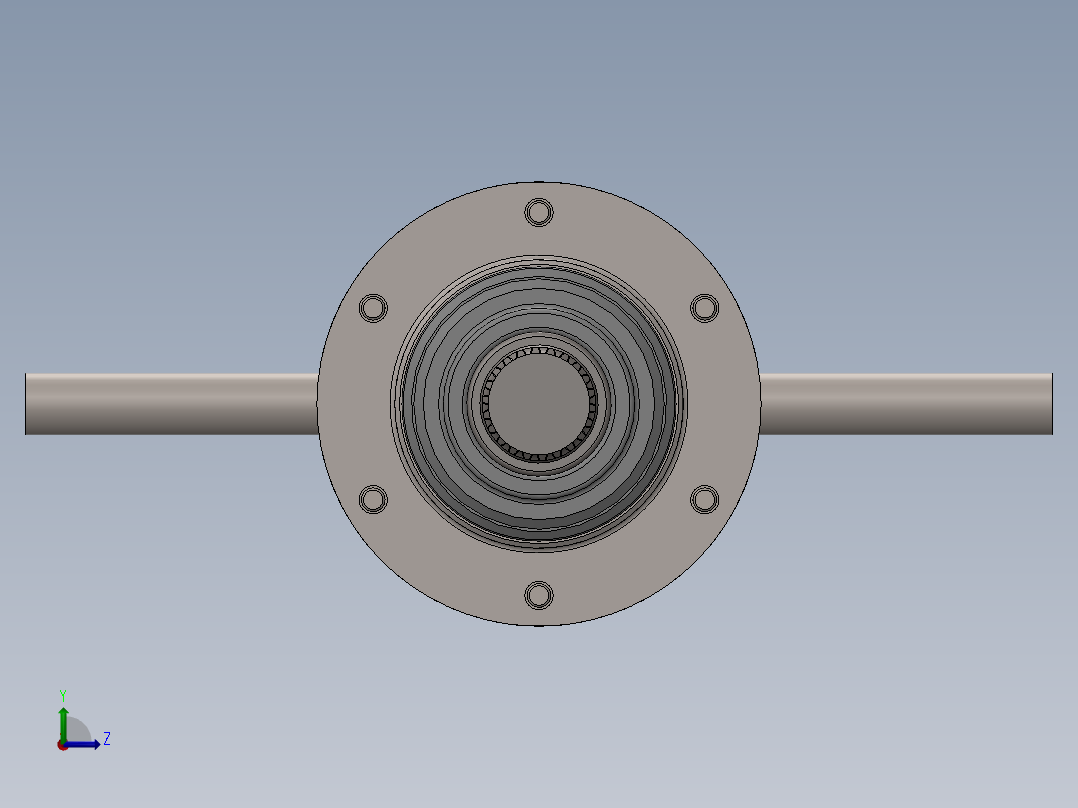 差速齿轮箱左视图