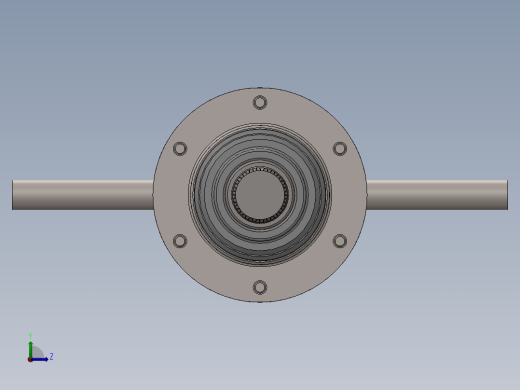 差速齿轮箱左视缩略图