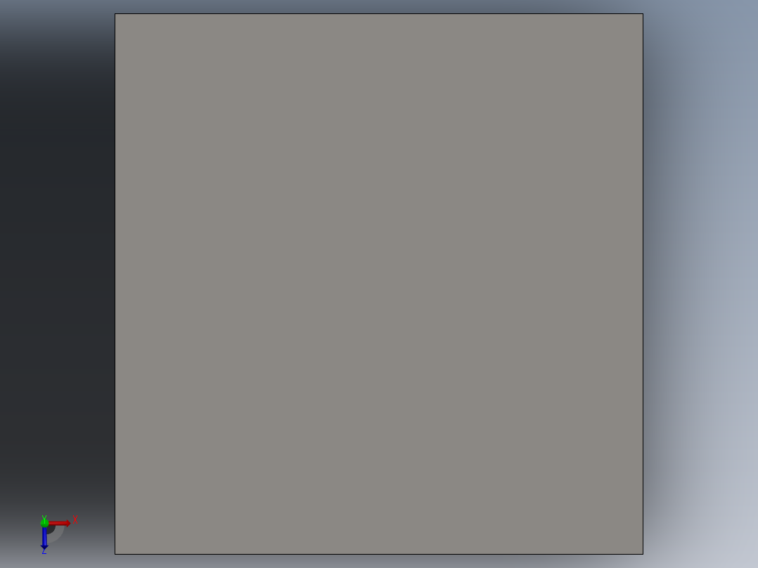 液压油箱尺寸 500x500x600毫米俯视图