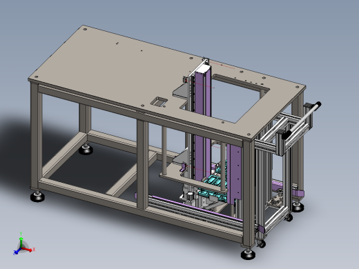 基于物料小车的步进顶升机构
