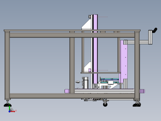基于物料小车的步进顶升机构前视缩略图
