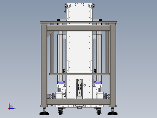 基于物料小车的步进顶升机构左视缩略图