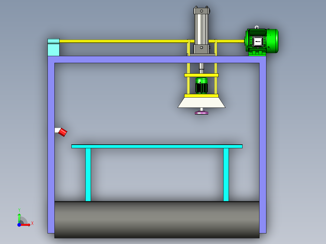 自动打磨机前视图