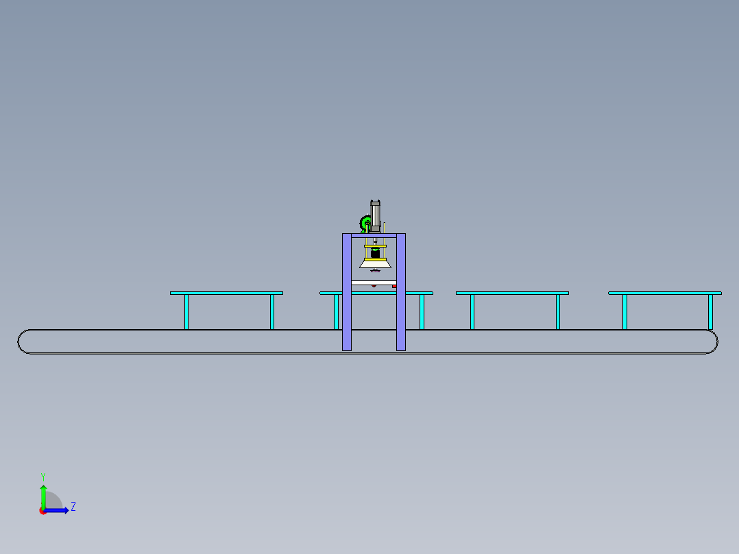 自动打磨机左视图