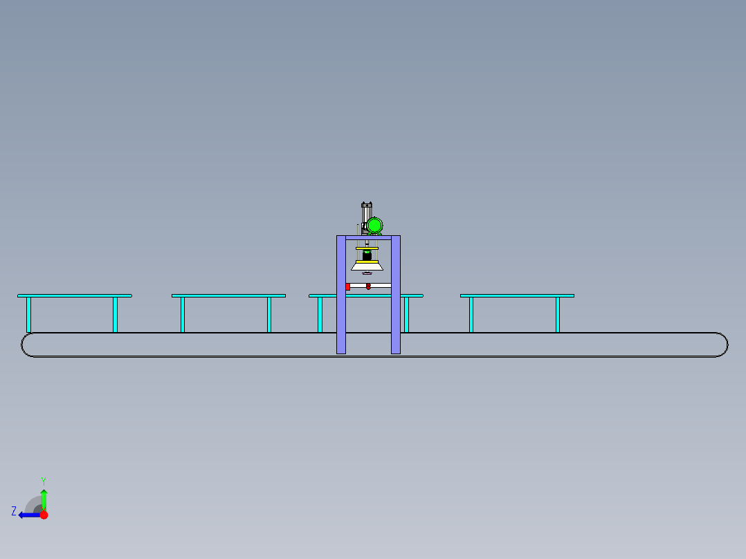 自动打磨机右视图