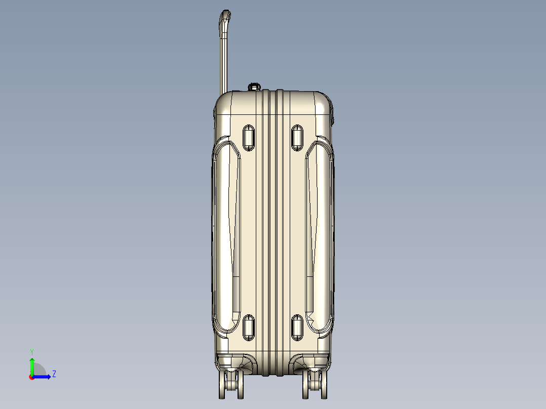 大使24寸行李箱左视图