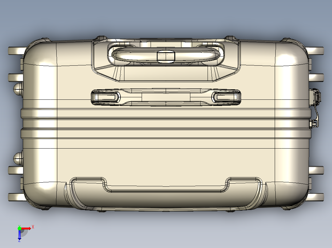 大使24寸行李箱俯视图