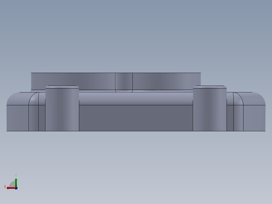 solidworks软件中的实体零件12后视图