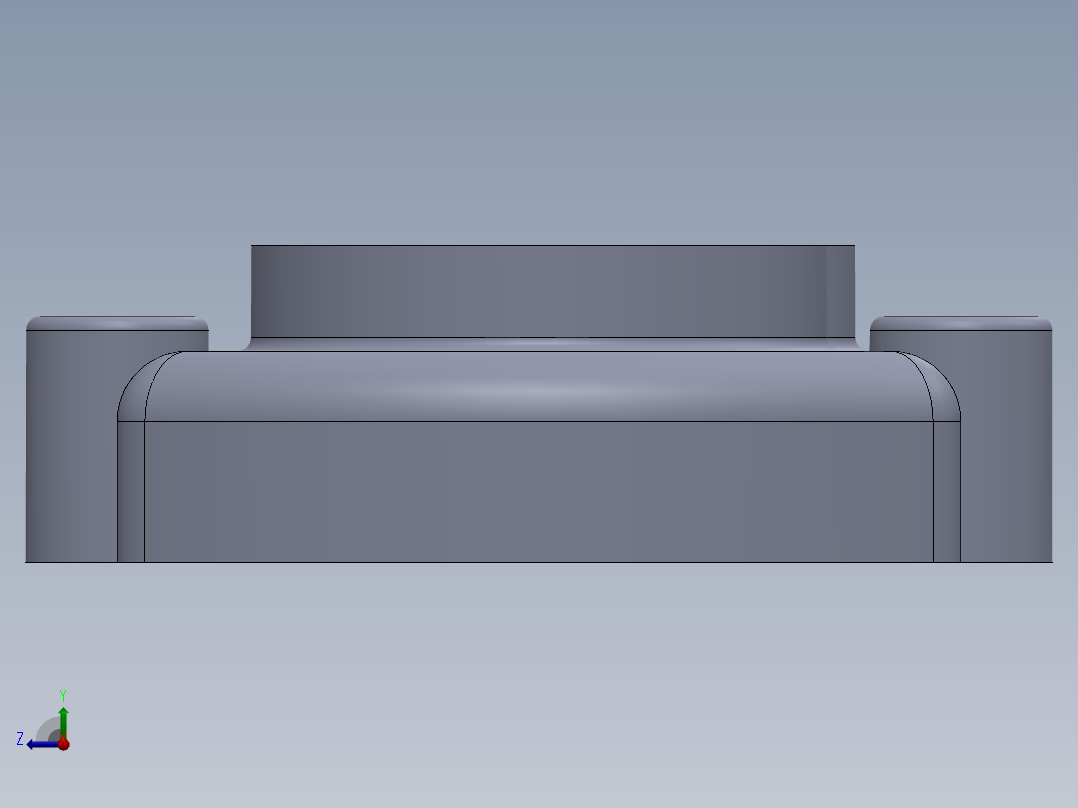 solidworks软件中的实体零件12右视图