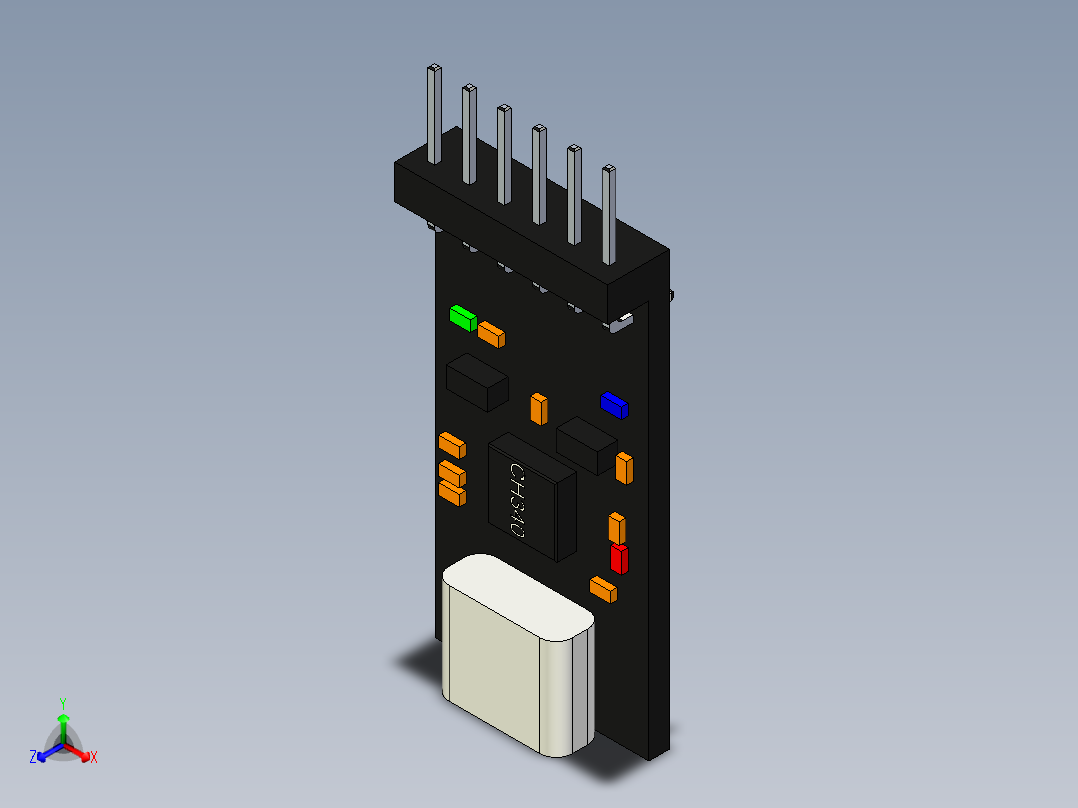 将代码上传到esp32 ch340 12正等轴测图
