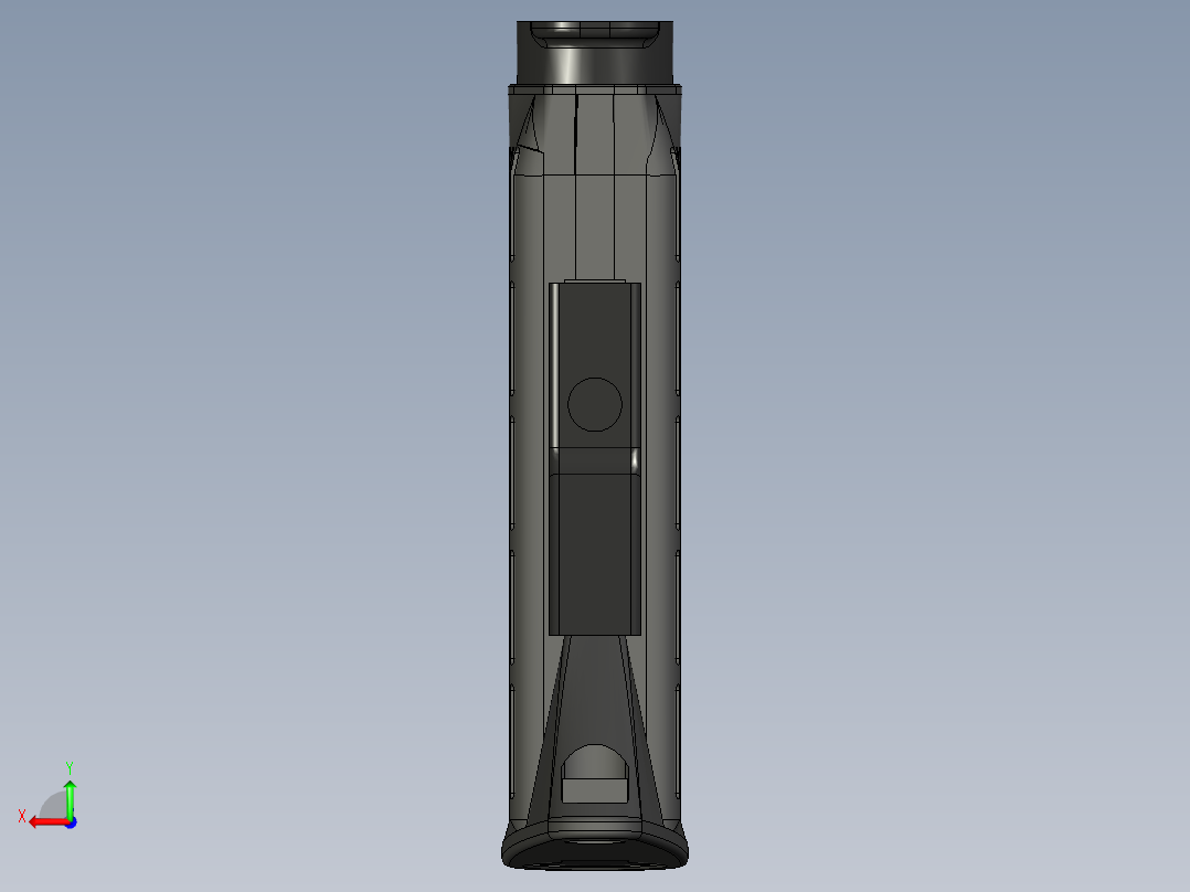 手枪左轮冲锋枪老式狙击步枪设计3D图纸m4-gun solidedge后视图