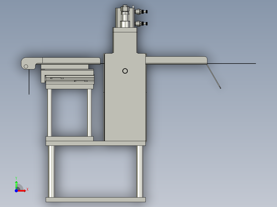双压轮送料机构-01前视图