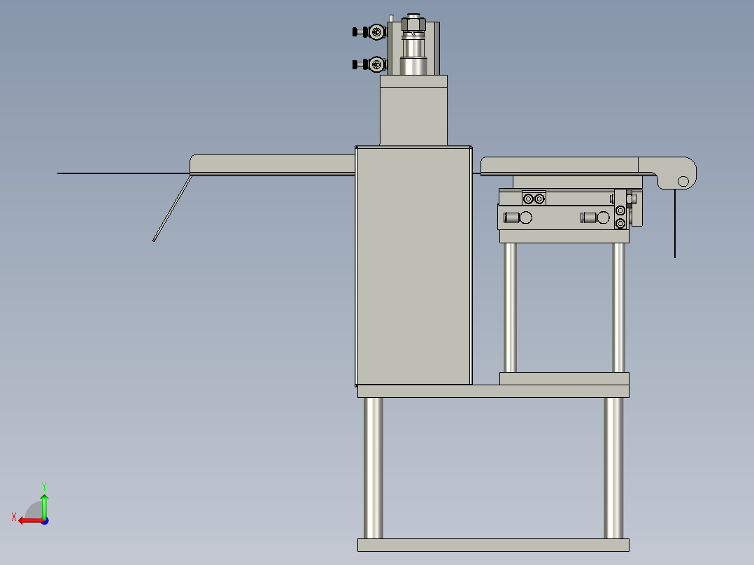 双压轮送料机构-01后视图
