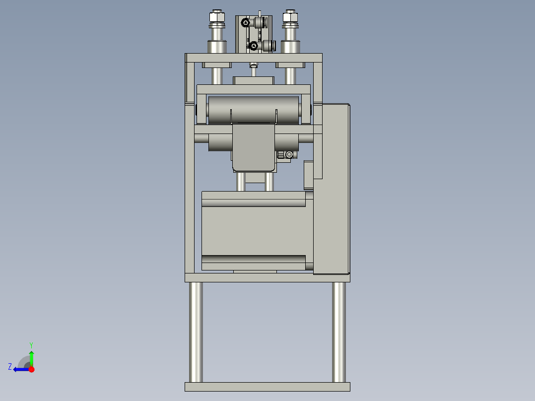 双压轮送料机构-01右视图