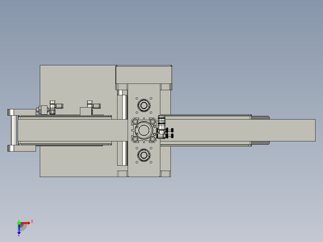 双压轮送料机构-01俯视图