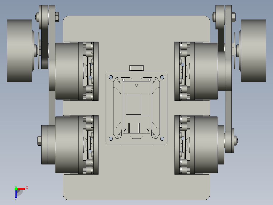 双脚行走机器人的远程操纵装置俯视图