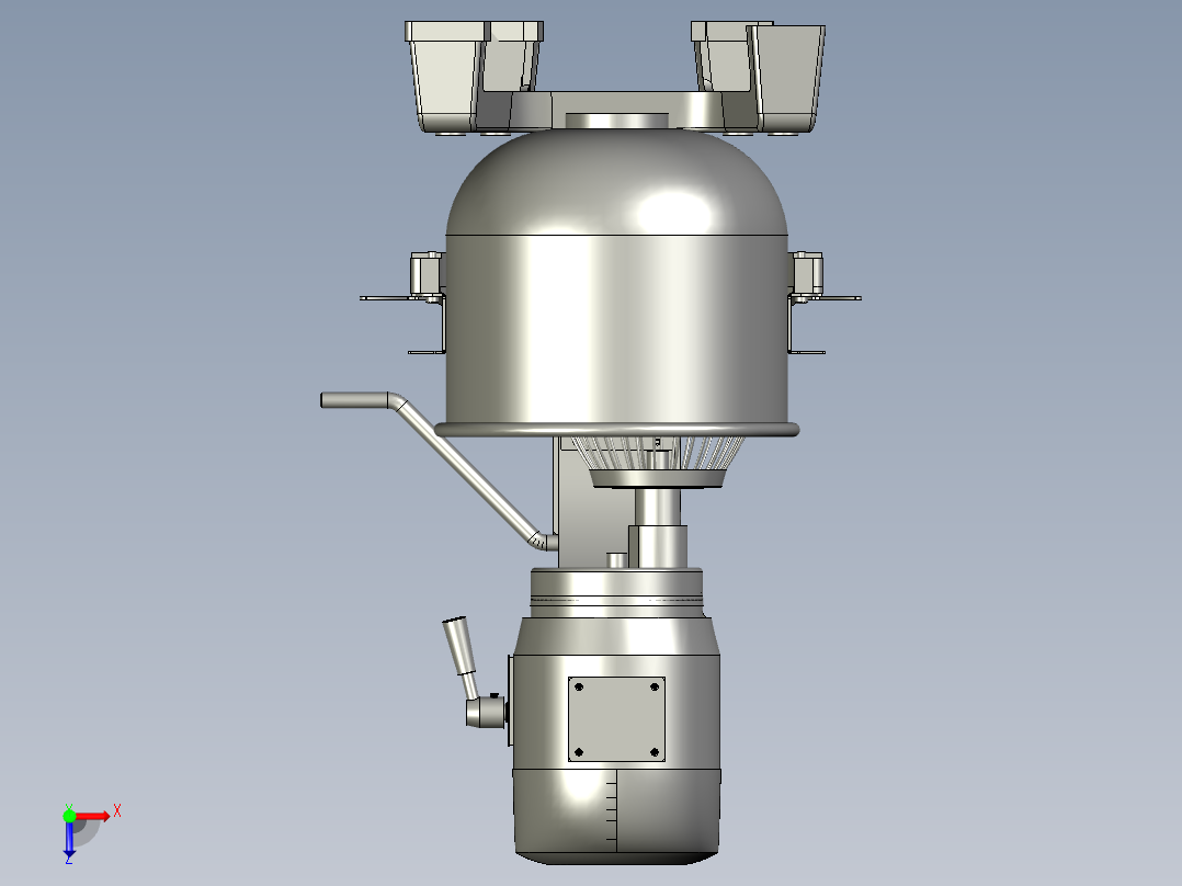 法式蛋糕制作用打蛋机俯视图