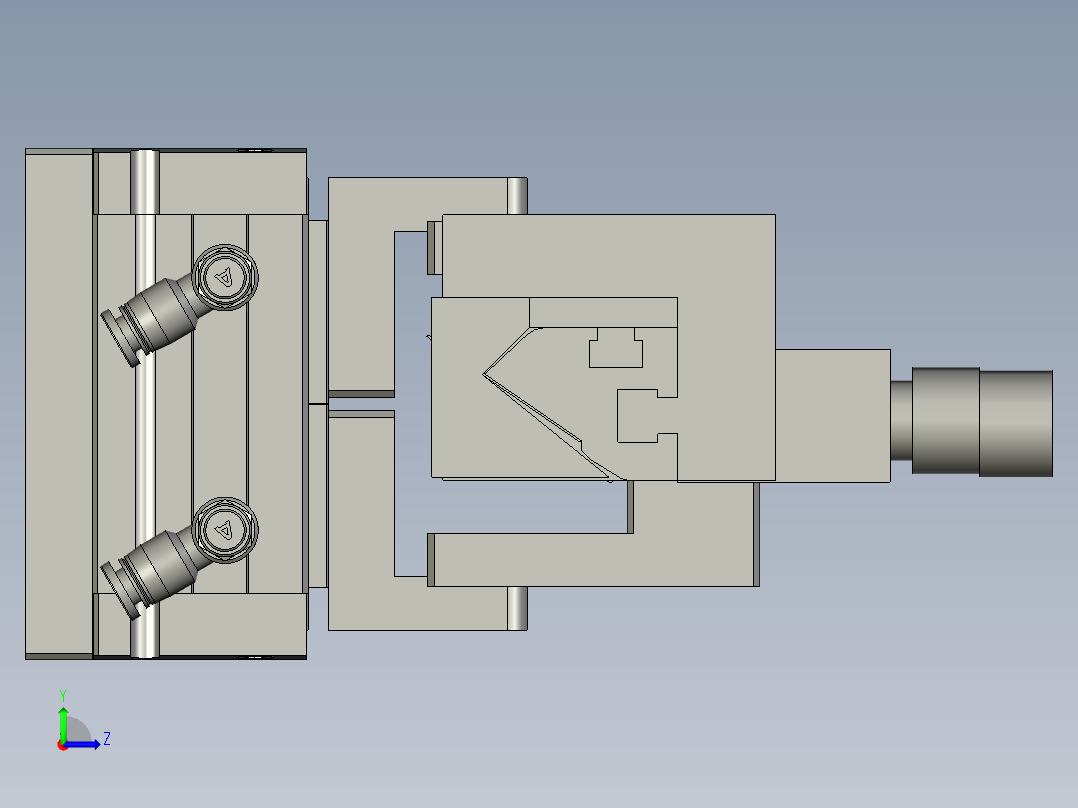 夹爪组件左视图