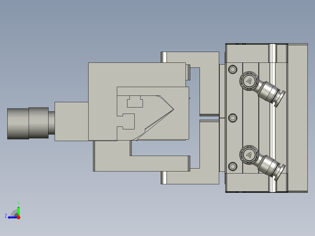 夹爪组件右视图