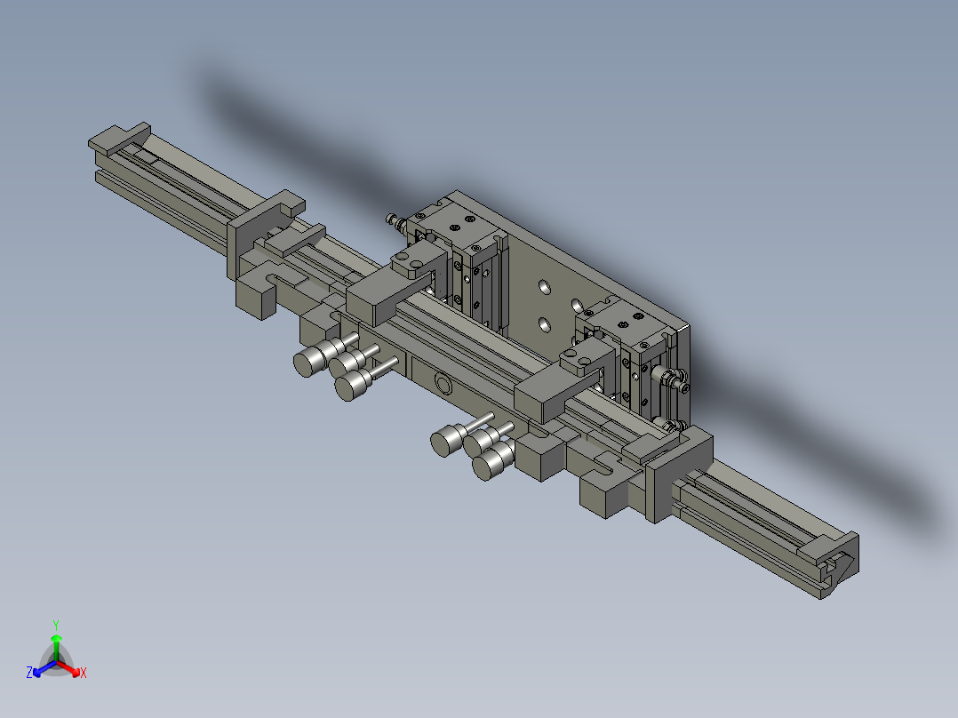 夹爪组件正等轴测图