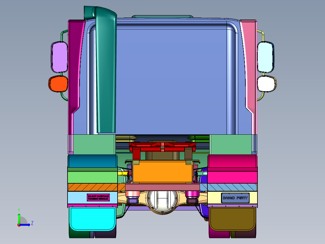 340马力8X4自卸重卡左视图
