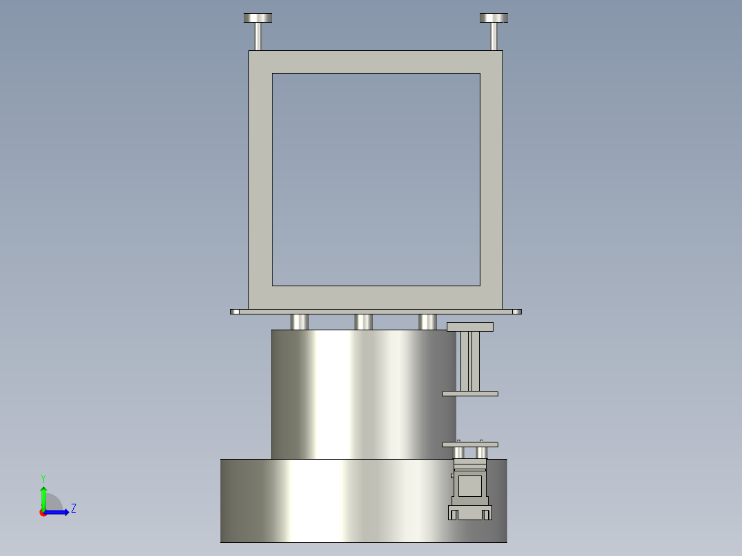 连接盖振盘左视图