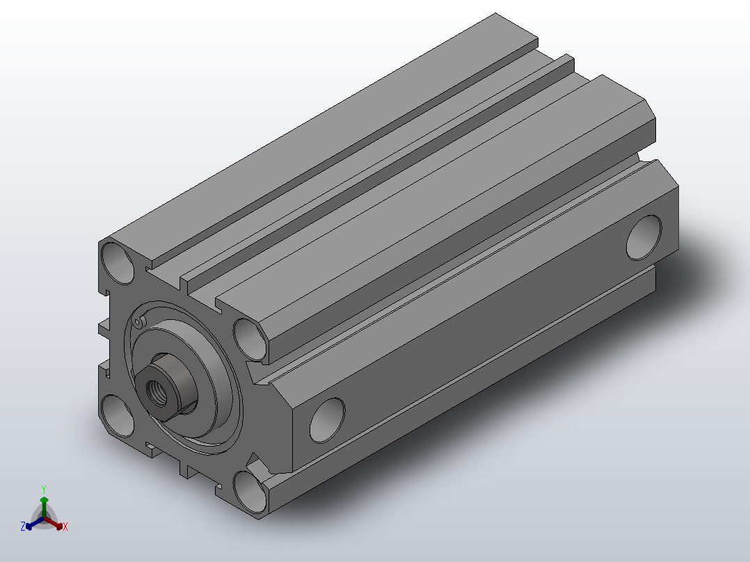 SDA超薄气缸系列SDA 32×80主视图
