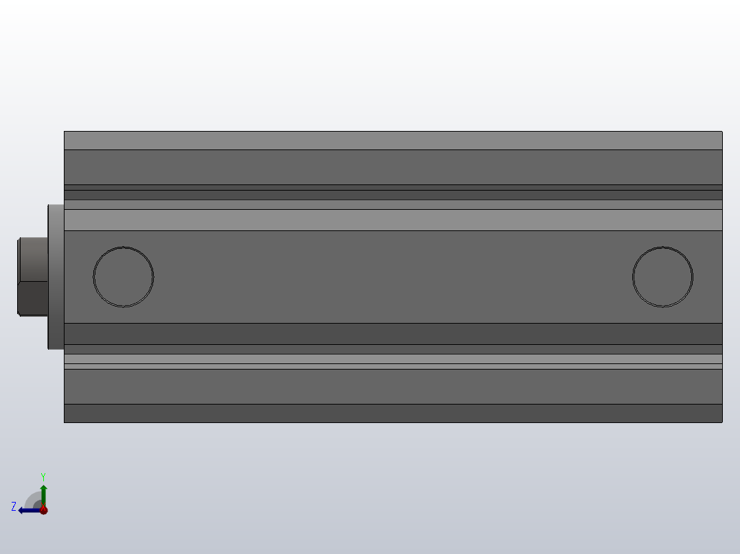 SDA超薄气缸系列SDA 32×80右视图
