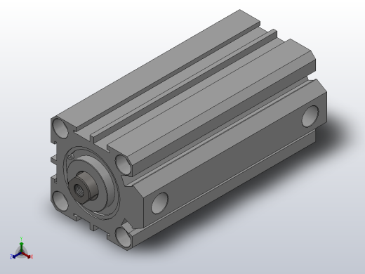 SDA超薄气缸系列SDA 32×80正等轴测缩略图