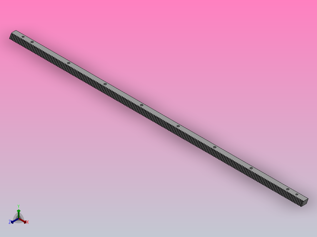 552系列斜齿齿条[552 015 100]主视图