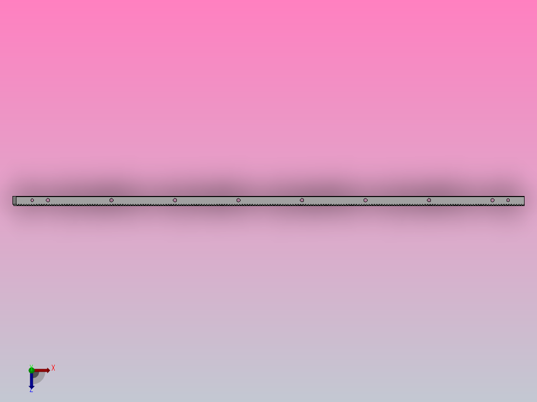 552系列斜齿齿条[552 015 100]俯视图