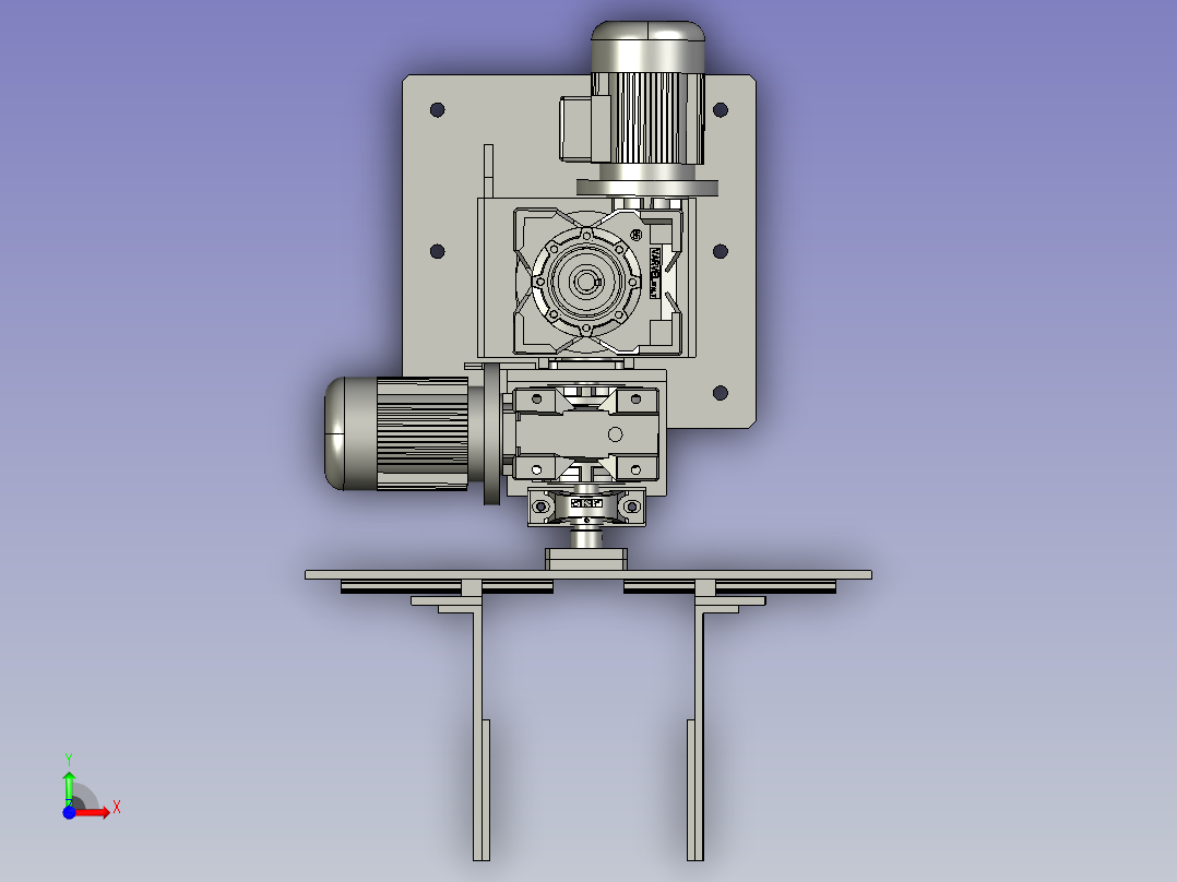 旋转式自动提升机前视图