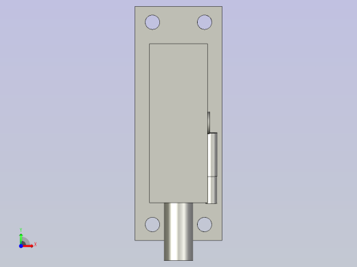 17L17-二工位1热烫气缸组件-a前视缩略图