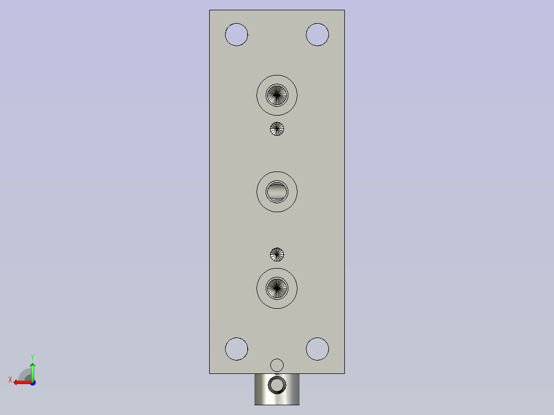 17L17-二工位1热烫气缸组件-a后视图