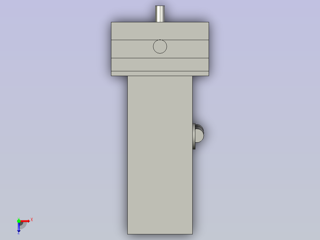 17L17-二工位1热烫气缸组件-a俯视图