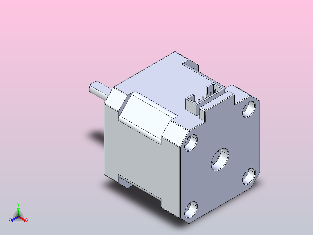 步进电机17HS4401S主视图