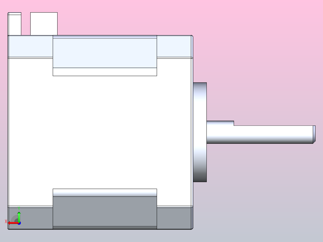 步进电机17HS4401S后视图