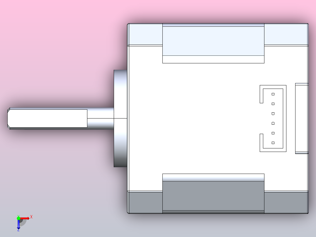 步进电机17HS4401S俯视图
